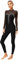 Fldy Damen Ganzkörper Turnanzug Langarm Mesh Patchwork Ganzkörperanzug Gymnastik Tanz Trikot Ballett Body Eislaufen Tanzkleidung Schwarz_B L