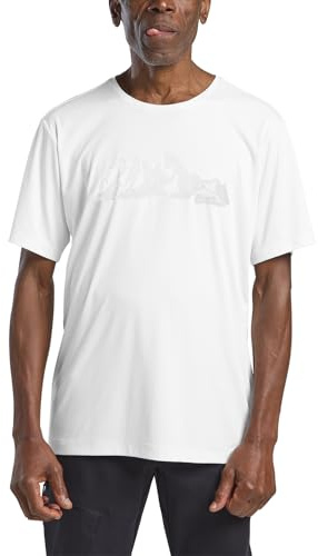 Jack Wolfskin Herren Peak Graphic M T-Shirt, MTN Stark White, 3XL EU
