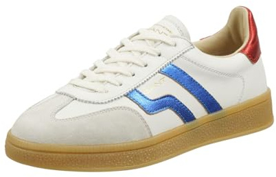 GANT Damen Schnürhalbschuh in Weiss-Kombi - Gr. 38