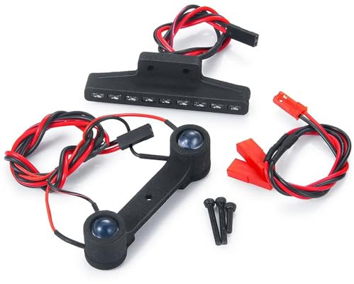 Mkytkv RC Crawler Lichtleiste Kompatibel Mit Mini Für E-RVEO #71076-3 1/16 RC Crawler Für Buggy-Autozubehör, Vorder- Und Rücklichter, Scheinwerfer, Frontscheinwerfer, Rücklichtlampe