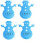 AKTOUR House Necessities for New Home Christmas Tree Non Woven Kitchen Utensil Rack Christmas Thanksgiving New Year Kitchen Cutlery Rack Crazy Kitchen (Blue, One Size)