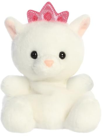 Aurora, 33945, Palm Pals Priscilla Princess Kitty 5In, Soft Toy, White