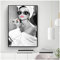 GLWDME Wandkunst, Mode-Poster, Schwarz-Weiß-Leinwanddruck, Vogue-Frauenbilder, Wohnzimmer, Vintage-Heimdekoration - Ungerahmt, 1 Stück