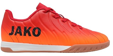 JAKO Mixte J-si Sweeper Chaussure de Football, Orange Fluo, Rouge Fiery, 45 EU