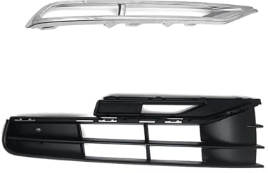 Rejilla Frontal Para VW Phaeton 2011-2013 Rejillas Antiniebla Delanteras Izquierda Y Derecha Parachoques Coche Marco Antiniebla Rejillas Parrilla 3D0853665J 3D0853666J Rejilla Radiador(Right with Silv