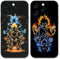 Eouine 2 Pack Phone Case For iPhone 14 Pro 6.1 inch, Anime Japanese Manga Cartoon Manga Pattern Shockproof Soft Aesthetics Design Full lens Protection Cover for Children Boy Girl, Black
