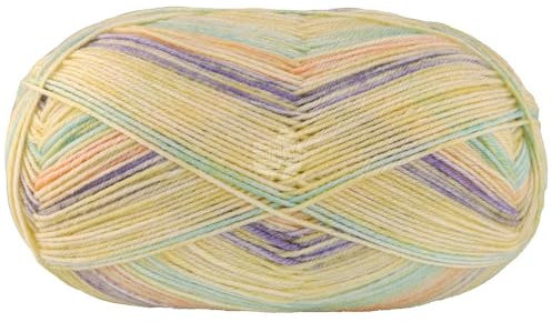 LANA GROSSA Meilenweit 100 Merino extrafine Luna | Hochwertiges Sockengarn, waschmaschinenfest | Handstrickgarn aus 75% Schurwolle & 25% Polyamid | 100g Wolle, Stricken & Häkeln | 420m Garn FB4118