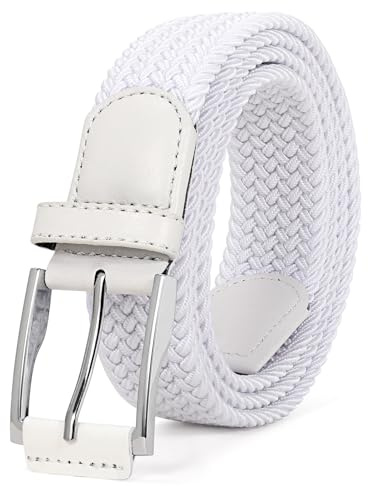 JasGood Geflochtener Stretchgürtel Stoffgürtel Elastischer Gürtel für Herren und Damen Dehnbarer Flechtgürtel Golfgürtel für Herren Jeans Hosen