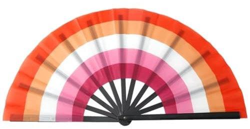 Ymxygz 1pc Rainbow Folding Fans Pride Decorations Pride Fan Gay Lesbian Wedding Pride Decor Lgbt Pride Month Accessories Party Favors