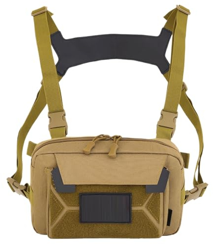 Sportkoffertasche, Laufwestentasche, Fahrradwesten-Set, leichte Weste Tasche mit Diebstahlsicherung, Handyhalter für Training, Fahrradtasche für Wandertouren, kaki, Consulte la descripción, Siehe