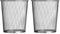 Premier Housewares Large Mesh Waste Paper Bin Silver Bedroom Bin Small Bin Rubbish Bin Waste Bin Recycling Bin for Bedrooms 35 x 30 x 30 cm (Pack of 2)