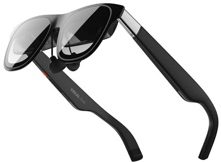 XREAL One AR Glasses with X1 Chip, Native 3 DoF, 147 50°FOV 120Hz HD Display, Renowned Audio, 3 Adjustable Lens Transparency for iPhone 16/15, Steam Deck/ROG/Mac/PC/Android&iOS (Nero)