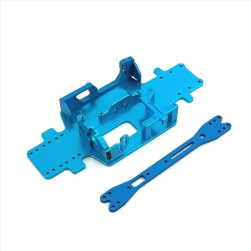 JVRWSC Compatible With 284161 284010 284131 K989 RC Car Upgrade Modification Replacement Parts Accessories Base Plate And Baffle RC Repair Parts(Blue)