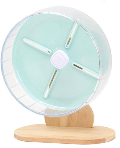 Leises Käfig Hamsterrad mit Stabilem Standfuß, 20cm Blau
