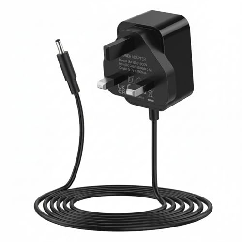 5V 1A Charger Power Cable 5.5 * 2.1mm DC Power Supply Adapter 100–240V Wall Adapter Replacement Power Supply Charging Adapter for CCTV Camera, LED Strip, Router, Speaker 1.5m Cable