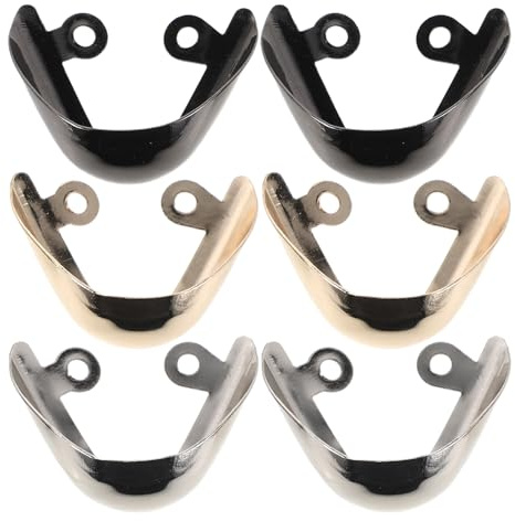 Yardwe 3 Paar Metall Fersenkappen 3,5 X 2,5cm High Heel Schutzspitzen aus Robustem Metall für High Heels Fersenverschleißschutz für Elegante Schuhe bei Hochzeiten und Partys