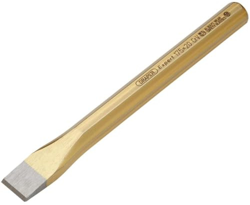 Draper 51570 Expert Octagonal Flat Cold Chisel, 20mm x 175mm , Blue
