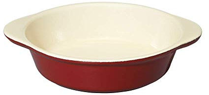 Chasseur 3622 Plat rond Fonte émaillée, Rot, 22 cm