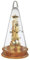 Hermle Leyton Sku#22716-160791 Kaminuhr mit Kirschsockel