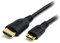 StarTech.com 50cm Mini HDMI to HDMI Cable with Ethernet - 4K 30Hz High Speed Mini HDMI to HDMI Adapter Cable, Mini HDMI Type-C Device to HDMI Monitor/Display, Durable Video Converter Cord (HDACMM50CM)