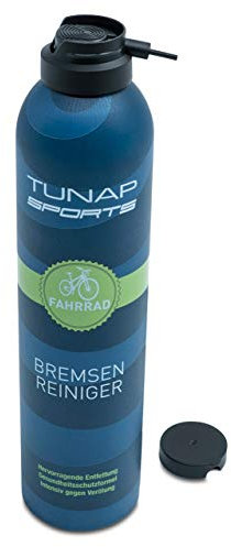 TUNAP SPORTS Bremsenreiniger Spray | Fahrrad Bremsen reinigen | Entfernt Verschmutzungen, zugunsten der Bremsleistung (300ml)