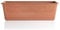 VASO FIORIERA PLASTICA LUNGA 60cm TERRACOTTA SOTTOVASO bama 100% MADE IN ITALY