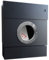 Radius Briefkasten Letterman 2 schwarz mit LED-Klingel blau und Zeitungsrolle 505 F-KB