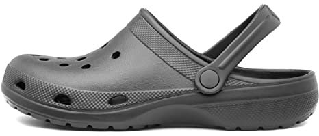 Shoe Zone - Adults Black EVA Slip On Clog Sandal - Size 6 UK - Black