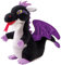 Trudi 52428 - Funktionsplüsch, Mini Drago Nero, 14 cm