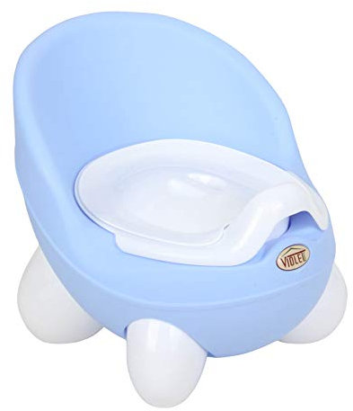 VIOLET House Panda Baby Potty Trainer - Easy Clean Children's Toddler Potty Chair with Lid, Anti-Slip Legs, Harmless Plastic - 27x27x28 cm
