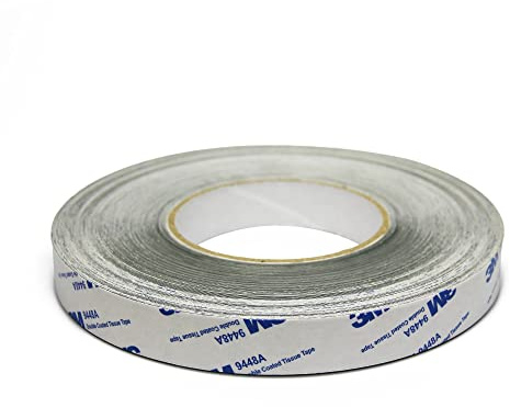FIRST4MAGNETS SteelFlex® Gloss White & Premium Self Adhesive Steel Tape for Creating a Surface Magnets Will Stick To - 20mm Wide - 30m Length
