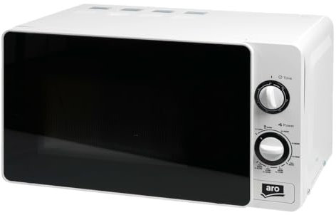 aro Mikrowellenofen Solo MW7720, 45.1 x 33.6 x 25.6 cm, 700 W, 20 L, Compact, weiß
