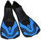 SEAC Vela, Palmes Courtes Chaussantes pour la Natation en Piscine et en Mer, Bleu, 38-39