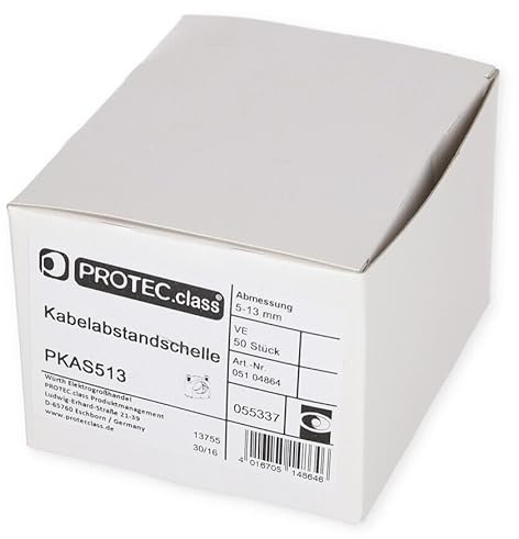 Protec.class PKAS513 Kabelabstandschellen 5-13 mm (05104864), 50 Stck.