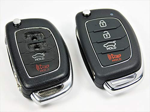 Automobile Locksmith Repair Service Voucher - Hyundai Tucson Elantra Santa Fe IX40 IX45 IX35 I30 I35 4 Button Remote Key Fob Repair Shell Replacement