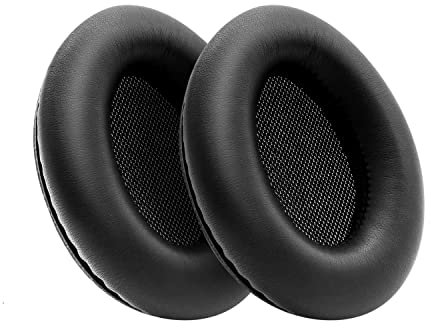 Syga Cuscinetti auricolari di ricambio per Beats Studio 2 e 3 wireless in pelle morbida, lussuoso memory foam, isolamento acustico e adesivo più forte (nero, B0501- B0500)
