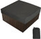 AMGJ Copertura Square per Spa Copertura per Vasca Idromassaggio da Giardino Copertura Protettiva per Piscina con Una Borsa di Stoccaggio 7 Taglie a Scelta,Nero,210x210x30cm