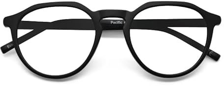 Okulars® Eco Pacific - Occhiali da Riposo Filtro Anti Luce Blu - PET Riciclato - Anti Luce Blu (Black)