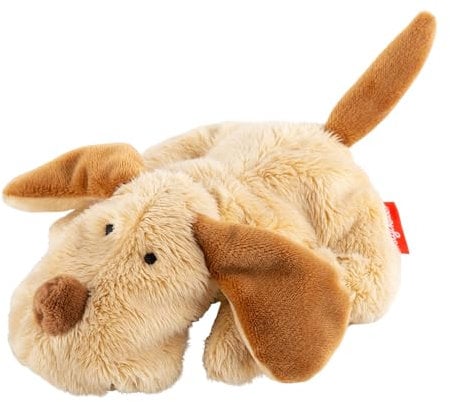 SIGIKID 42590 Mini Hund Cuddly Gadgets Mädchen und Jungen Babyspielzeug empfohlen ab Geburt beige/braun