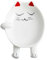 Lurrose Ceramic Cat Spoon Rest Ceramic Spoon Holder Teaspoon Rest Porcelain Cat Utensil Holder for Home Kitchen Restaurant (Red)