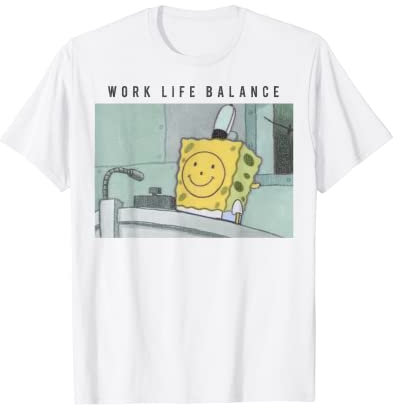 Spongebob Schwammkopf Lebens Balanze Meme T-Shirt