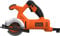 BLACK+DECKER Corded Mini Circular Saw with Kitbox 400w, Black + Orange