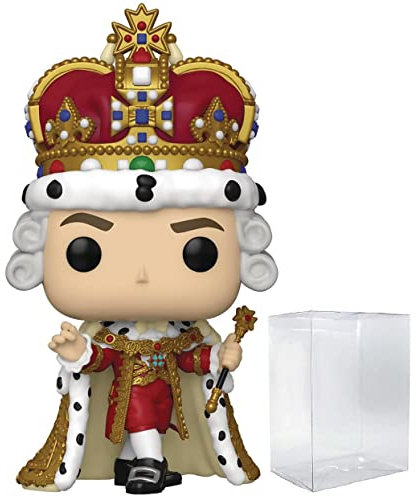 POP Broadway: Hamilton - King George Funko Vinyl Figure (Bundled with Compatible Box Protector Case), Multicolor, 3.75 inches