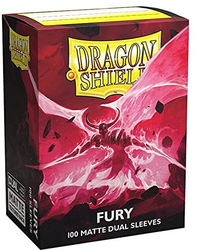 Card Game Dragon Shield Dual Matte Fury Kartenhüllen, Standardgröße, 100 Stück, Einzelpackung