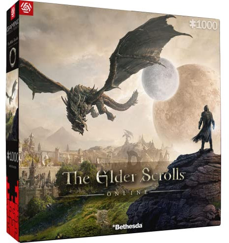 Good Loot Gaming Puzzle Elder Scrolls Elsweyr Computerspiel Spielepuzzles für Jugendliche und Erwachsene Freizeitideen Inspiriert Durch EIN Computerspiel | 1000 Teile | 68 x 48 cm