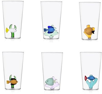 Ichendorf Marine Garden set 6 bicchieri da longdrink, decori assortiti
