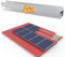Photovoltaik Schiene 1150mm, 6PCS Aluprofil Solar Ziegeldach/Blechdach/Bitumendach/Metalldach Montage Set 2 Module Befestigung Montageschiene PV-Anlage,Systemprofil für Solarpanel