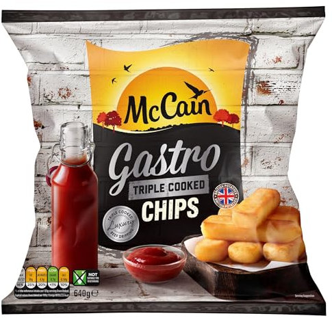 McCain Gastro Triple Cooked Chips, 640g (Frozen)