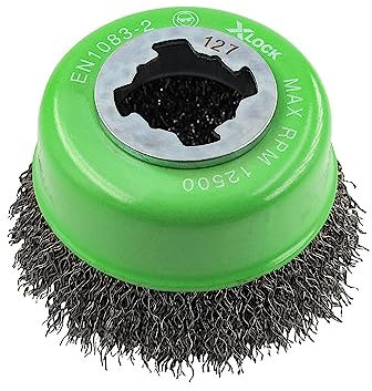 Faithfull X-LOCK Wire Cup Brush 75mm Stainless Steel