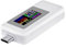 VOKTTA USB Tester, tester di tensione USB C, multimetro 0 – 5 A 4 – 30 V, tester di corrente USB-C, display a colori, voltmetro amperometro bianco